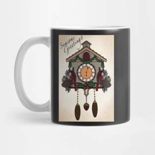 Seasons Greetings Cuckoo Clock Mug